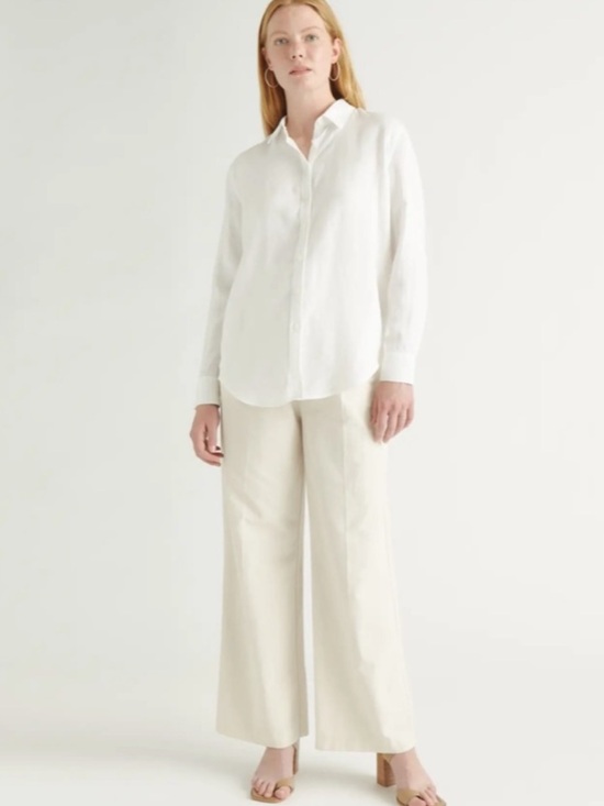 Quince Tops - QUINCE 100% EUROPEAN LINEN LONG-SLEEVE SHIRT